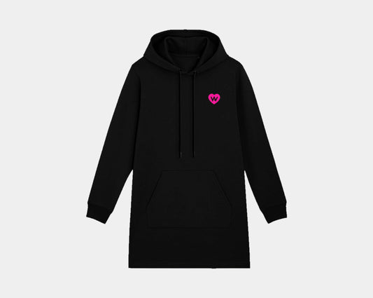 Damen Dress Hoodie Home "Schwarz"