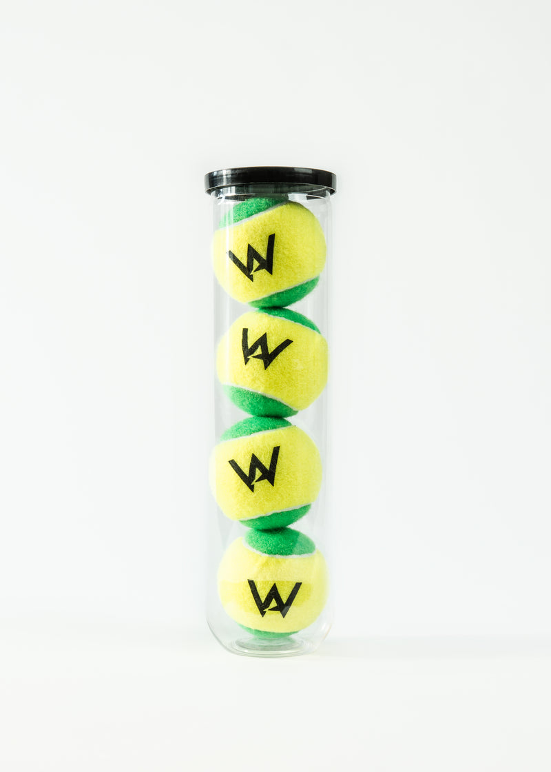 Academy.Green Tennisbälle 4 Stk. Limited Edition