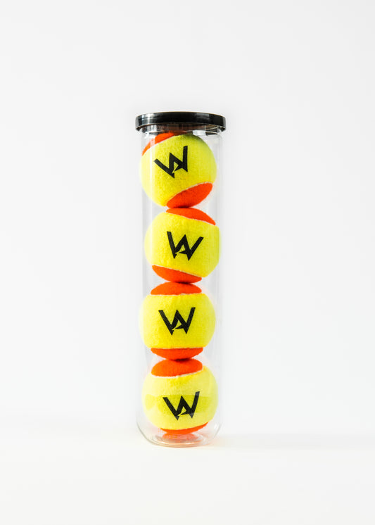 Academy.Orange Tennisbälle 4 Stk. Limited Edition