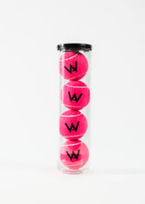 Academy.Pink Tennisbälle 4 Stk. Limited Edition