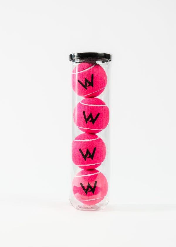 Academy.Pink Tennisbälle 4 Stk. Limited Edition