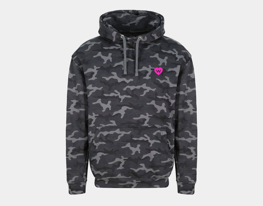 Herren Hoodie Camo Navy