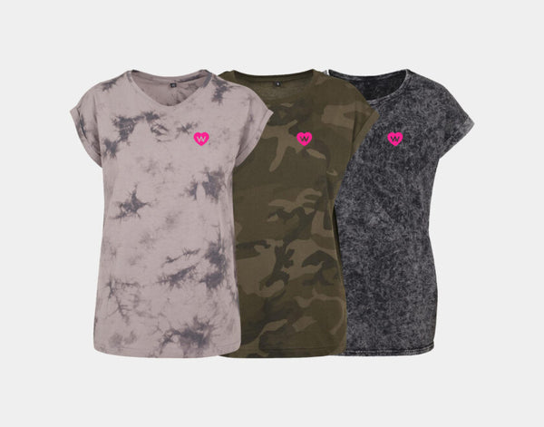 Damen T-Shirt Batic Love