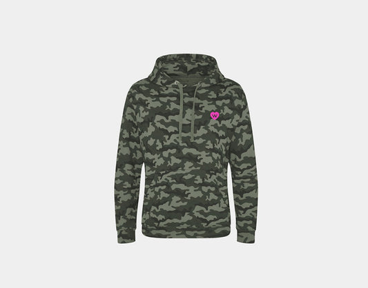 Kinder Hoodie Camo Green