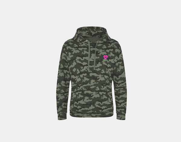 Kinder Hoodie Camo Green