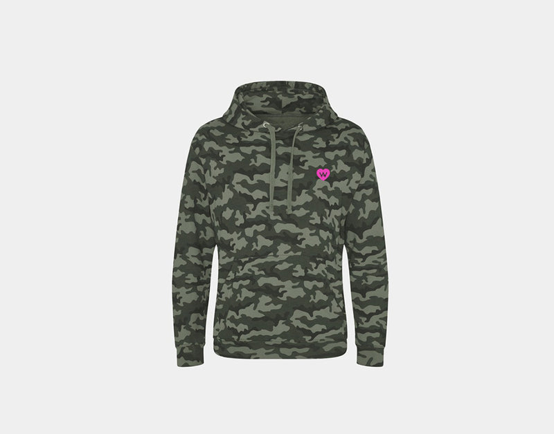 Kinder Hoodie Camo Green